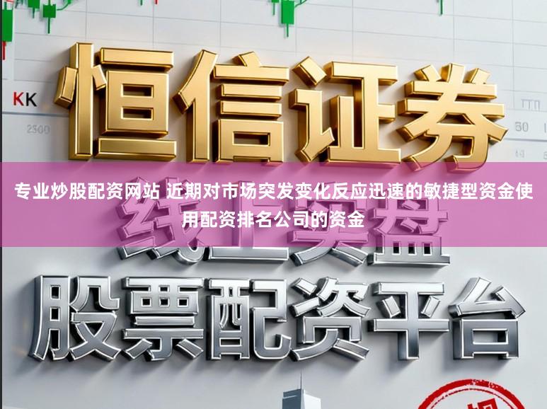 专业炒股配资网站 近期对市场突发变化反应迅速的敏捷型资金使用配资排名公司的资金