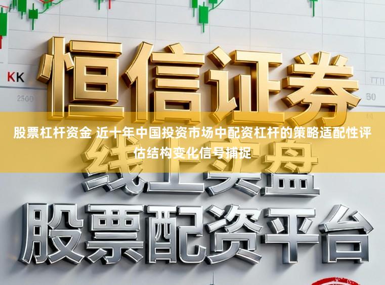 股票杠杆资金 近十年中国投资市场中配资杠杆的策略适配性评估结构变化信号捕捉