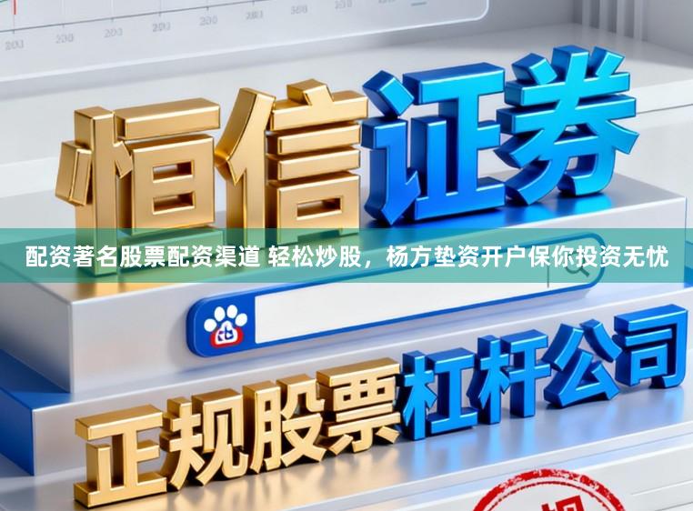 配资著名股票配资渠道 轻松炒股，杨方垫资开户保你投资无忧