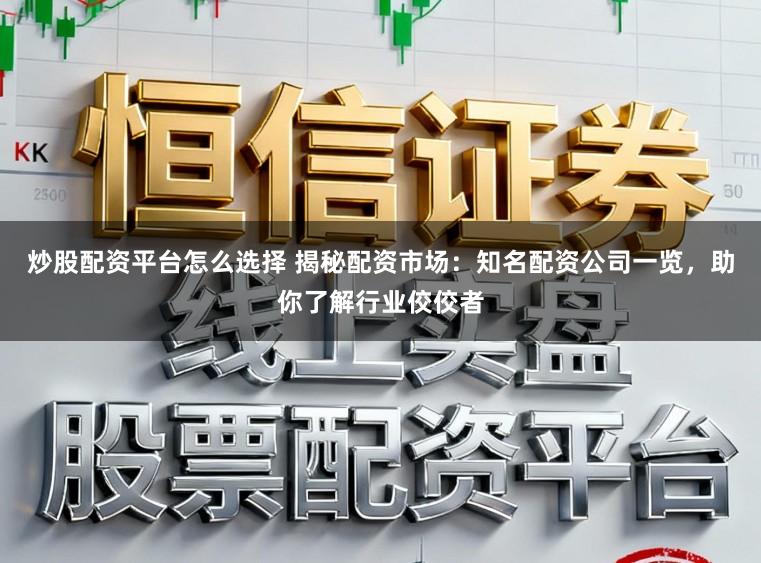 炒股配资平台怎么选择 揭秘配资市场:知名配资公司一览,助你了解行业佼佼者